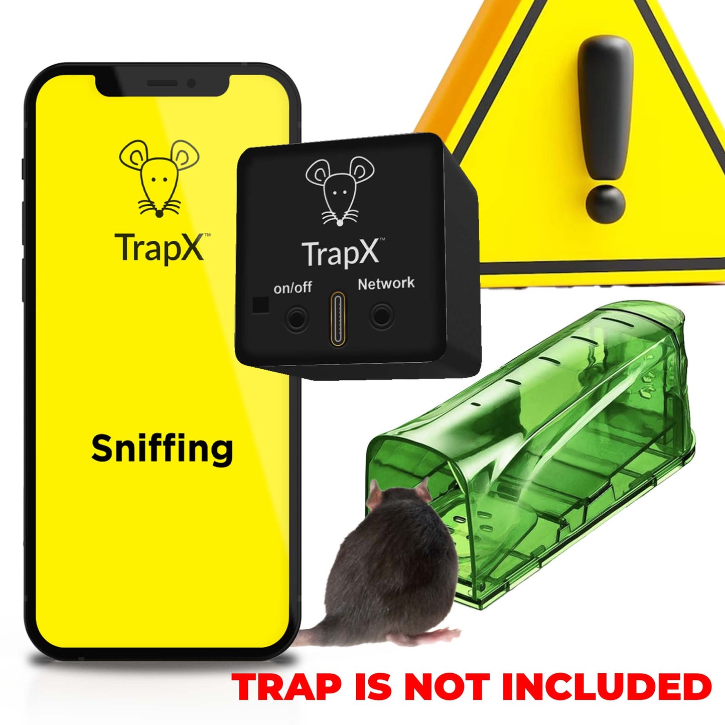TrapX AI/ML-Powered Mice Trap Attachment with Humane Trap