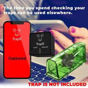 🚀 TrapX AI/ML-Powered Mice Trap Attachment with Humane Trap Bundle - Patented Tech, Instant Notifications, Eco-Friendly 🐭📱