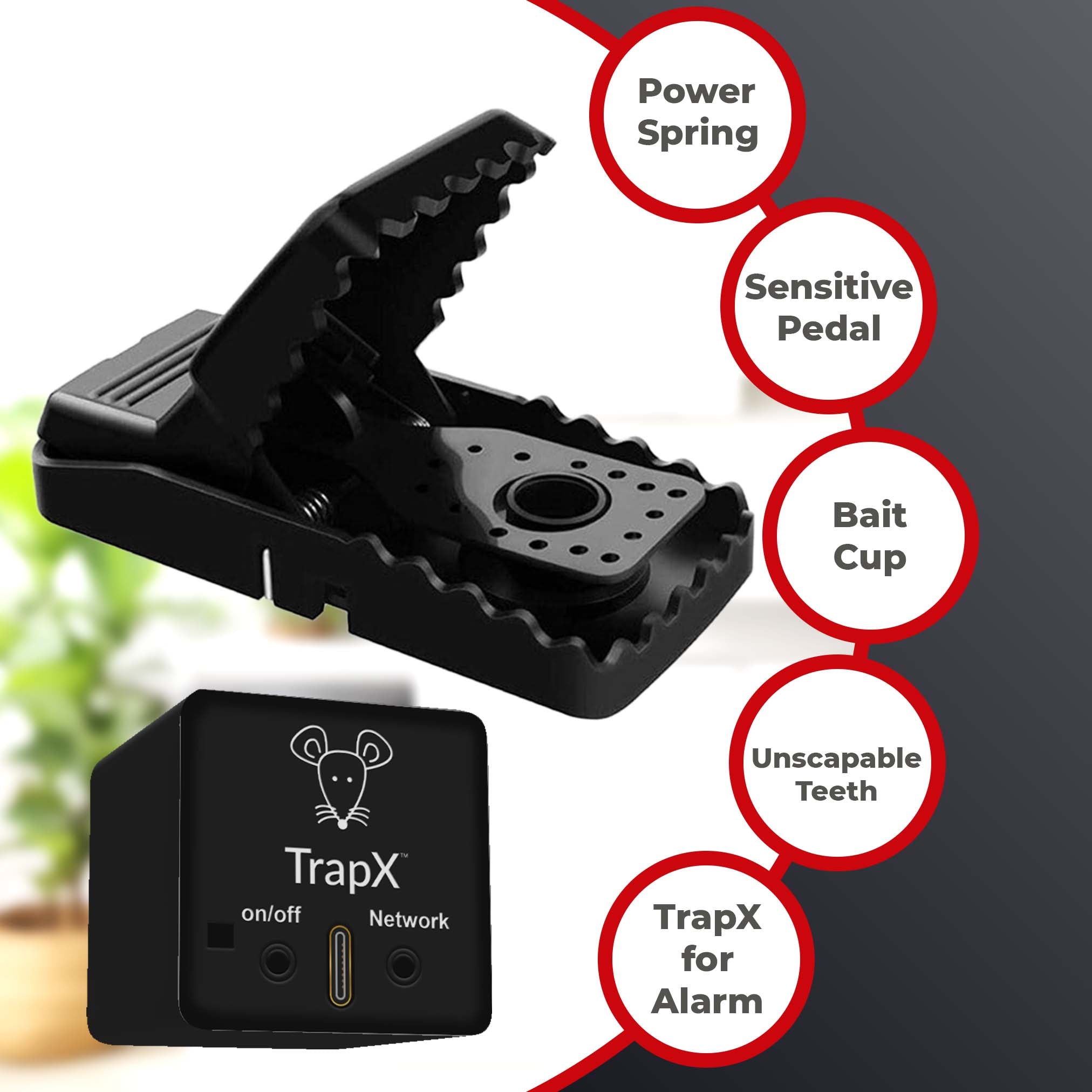 What makes the TrapX AI ML-powered mice trap attachment perfect for humane traps?