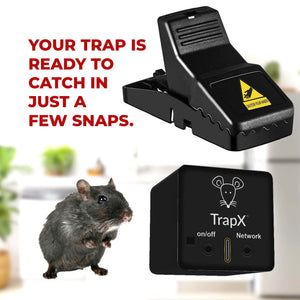 🚀 TrapX AI/ML-Powered Mice Trap Attachment with Snap Trap Bundle - Patented Tech, Instant Notifications, Efficient Rodent Control 🐭📱