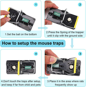 Mouse Trap Mice Trap That Work Human Power Mouse Killer Mouse Catcher Quick Effective Sanitary 6Packs
