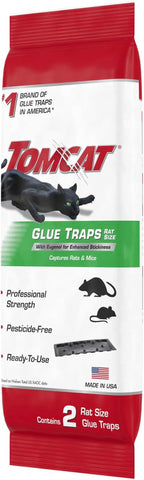 Image of Glue Traps Rat Size with Eugenol for Enhanced Stickiness, 2 Traps/Pack (12-Pack)