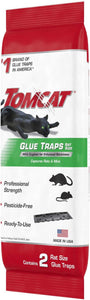 Glue Traps Rat Size with Eugenol for Enhanced Stickiness, 2 Traps/Pack (12-Pack)