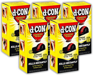 D - CON Ultra Set Covered Snap Trap 1 Ct. (Pack of 5) for Mouse