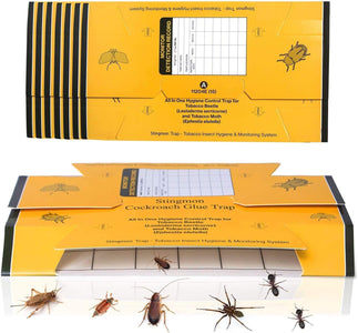 12 Pack Cockroach Trap, Cockroach Killer Indoor Home, Roach Bait, Roach Killer Indoor Infestation, Bug Insect Sticky Traps