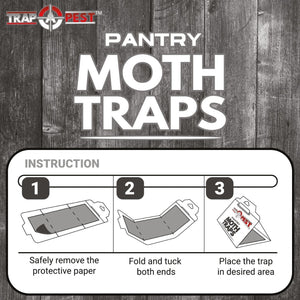 8 Pack Pantry Moth Traps- Safe and Effective for Food and Cupboard- Glue Traps with Pheromones for Pantry Moths