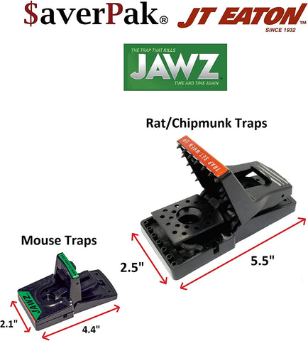 Image of 4 Pack - Includes 4  Jawz Mouse Traps for Use with Solid or Liquid Baits