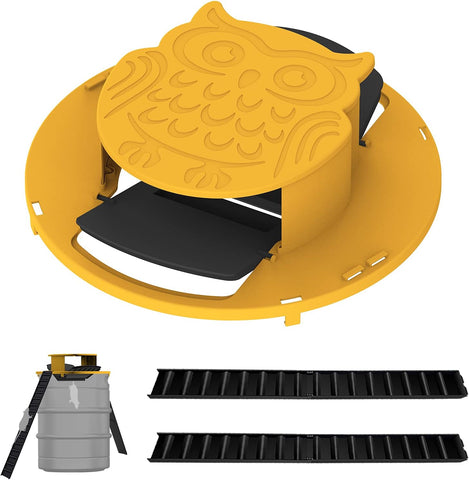 Image of Flips N-Slide Bucket Lid Mouse Rat Trap,Upgraded Magnetic Mouse Bucket Lid Traps for 5 Gallon Bucket Auto Resets Humane or Lethal Trap Door Style